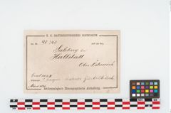 Etikett zu Eisengürtelhaken (NHMW-PRAE-048340)